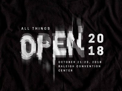ATO Shirt all things open ato conference disruption distortion glitch open source raleigh shirt t shirt