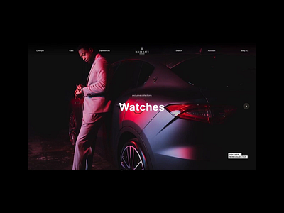 Maserati animation branding design ui ux web website