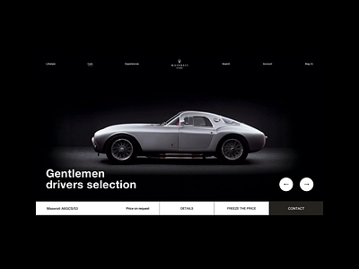 Maserati animation branding design graphic design typography ui ux web website