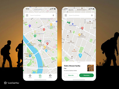 Location Tracker #020 #DailyUI app charity concept daily 100 challenge dailyui dailyui020 design mobile app non profit non profit nonprofit refugees shelter ui uxui