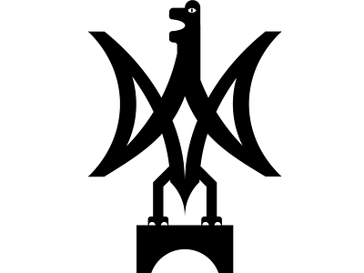 dragon statue brand identity custom logo custom logo design logo minimal vector