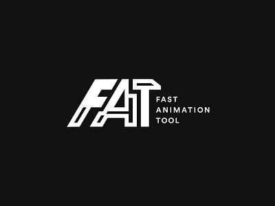 FAT Logo animation branding design lettering logo type typography vector web