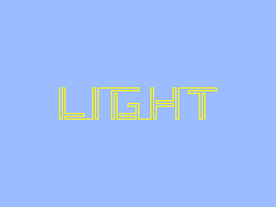 Light Type lettering light line single line type typography