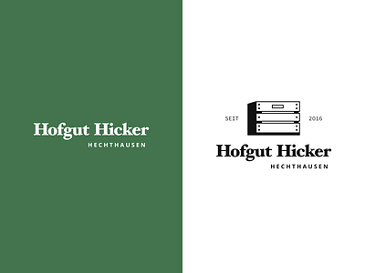 Hofgut Hicker Logo Brand brand branding farm logo logotype symbol typography