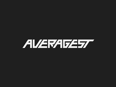 Averagest Typographic Logo band lettering logo music type typography