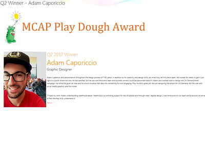 MCAP Play Dough Award Winner Bio Expanded css3 html5 jquery ui sharepoint2013 ui web