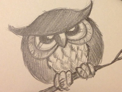Owl character sketch