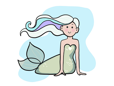 Whimsical mermaid