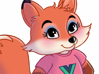 Little Vixen characterdesign drawing fox illustration sketch vixen vue