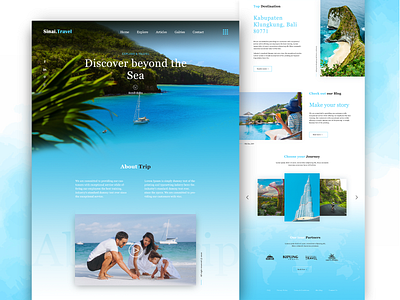 Travel Agency Web UI Concept graphic design home page design landing page mockup responsive design ui ux user experience design user interface web ui web ui ux website design