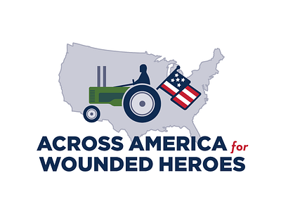 Across America for Wounded Heroes Logo america logo