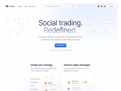 ENSO REFRESH dots inter landing ui website