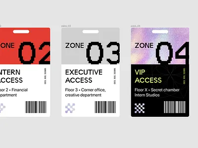 Intern Studios Pass access card gloss intern layout nft