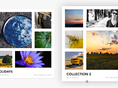 Photo Collection Card Hover - Clean