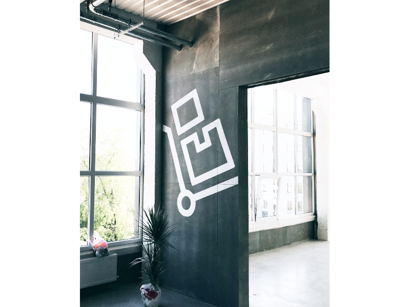 03 PRINTFUL WALL DECS | OOO Series desing email vector house building dots printful illustration line stroke