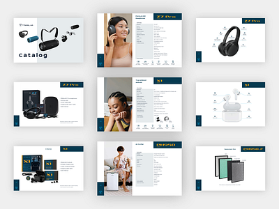 Product catalog branding graphic design presentation