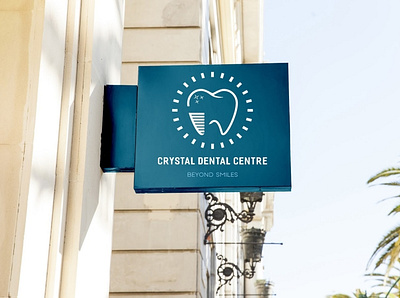 Crystal Dental Centre dental logo design design art illustration logo logo design logodesign tooth logo typography
