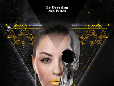 Le Dressing des Filles chrome dressing girl gold skull triangles