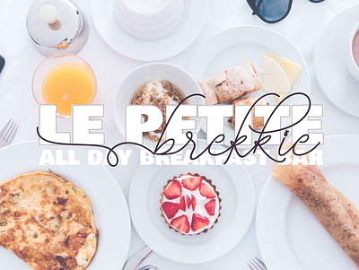 Le Petite Brekkie Bar Logo bar branding breakfast breakfast club design logo restaurant restaurant logo