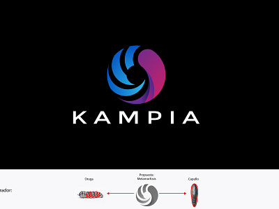 Kampia logo design diseño icon icono illustration ilustración logo marca tipografía vector