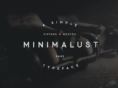 Minimalust Vintage Typeface