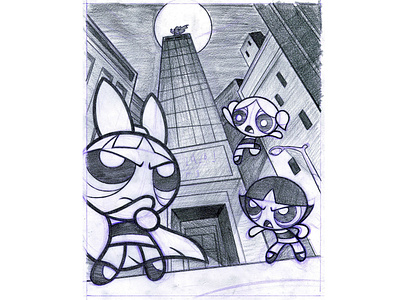 Ppg Pencil hand drawing illustration