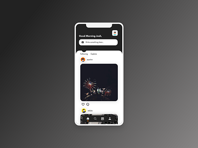 Social Media App Mockup