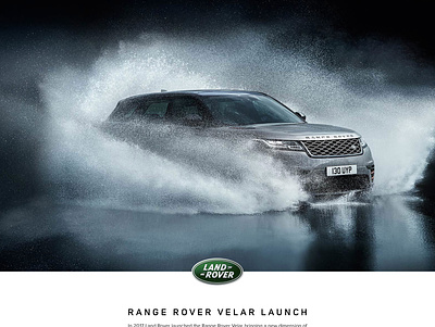 Range Rover Velar Launch adobe photoshop indesign invision land rover sketch strategy ux