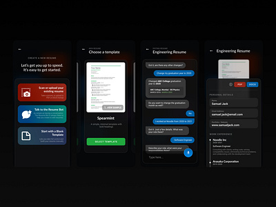 Resume Builder App Concept