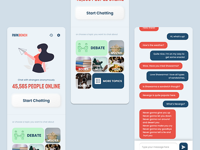 Chat App to talk to people online - Concept