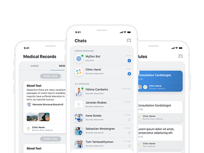 Healthcare App Design android design appointment booking call dashboards doctor doctors health app healthcare ios design material design messaging mobile design product design timelines ui design ux design video caling visual design