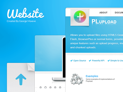 PLupload Website Design design js plupload upload website