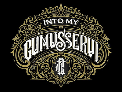 INTO MY GUMUSSERVI design fansytype illustration lettering typography vector
