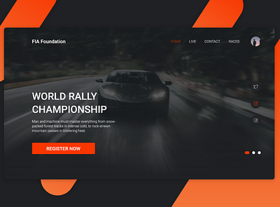 FIA Foundation Mockup - Rally Website