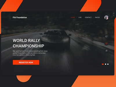 FIA Foundation Mockup - Rally Website