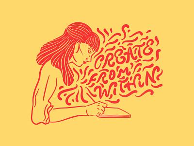 Create From Within design hand lettering illustration lettering procreate