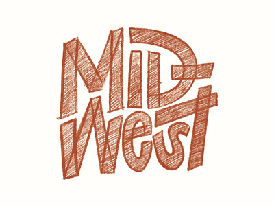 MID-west app design hand lettering illustration lettering midwest midwestern procreate typography