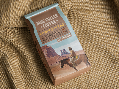 Blue Collar Coffee Cowboy Blend Packaging