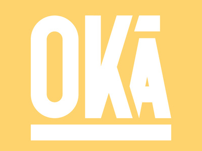 OKĀ bold bold font design hand lettering lettering vector