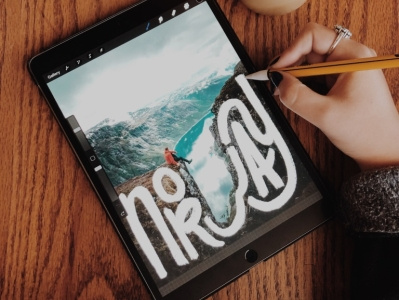 Wandering Wednesday | Norway coffee design hand lettering ipad lake lettering mountain norway photography procreate sky