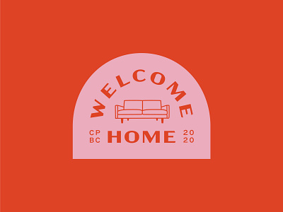 Welcome home inspirational quote hand drawn Vector Image