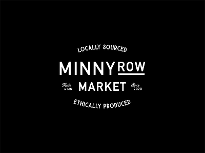 Main Street Minnesota Grocery Store branding design flat grocery store identity local business lockups logo main street market minnesota shop small small business vector