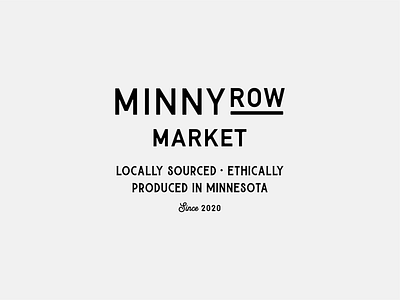 Main Street Minnesota Grocery Store branding design grocer grocery store identity local business lockup logo logotype main street market minnesota shop small small business vector wordmark