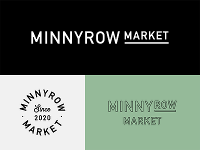 Main Street Minnesota Grocery Store branding design flat grocery store identity local business lockup logo logotype main street market minnesota shop small vector wordmark