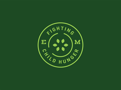 Every Meal apple badge brand identity branding child hunger design flat identity lockup logo logotype non profit vector