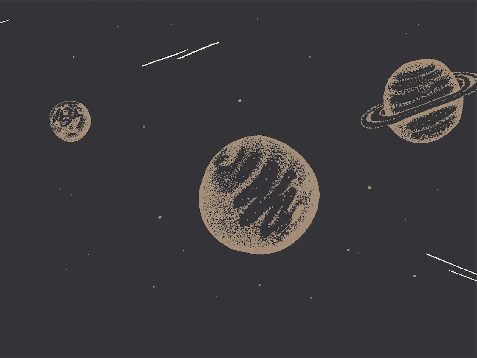 Solar System Stippling by Petra Lee for Malley Design on Dribbble