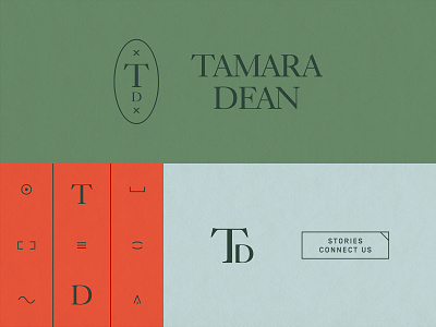 Tamara Dean Brand Exploration author brand identity branding copyediting copywriting design editor symbols flat identity illustration logo typography vector writer writing