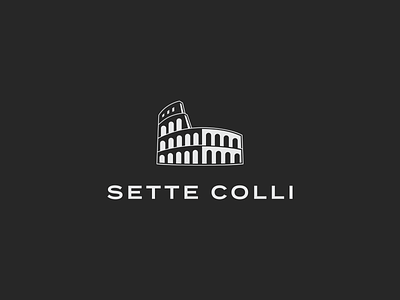 Sette Colli Brand Refresh brand design brand identity branding colosseum design flat identity italy logo rome vector
