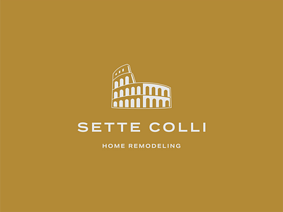 Sette Colli Brand Divisions brand design brand identity branding color colosseum design divisions flat home home remodeling identity illustration italy logo property management real estate rome secondary subbrand vector