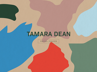 Tamara Dean Brand Identity abstract author branding connectivity design flat identity literature logo shapes teacher typography vector writer writing